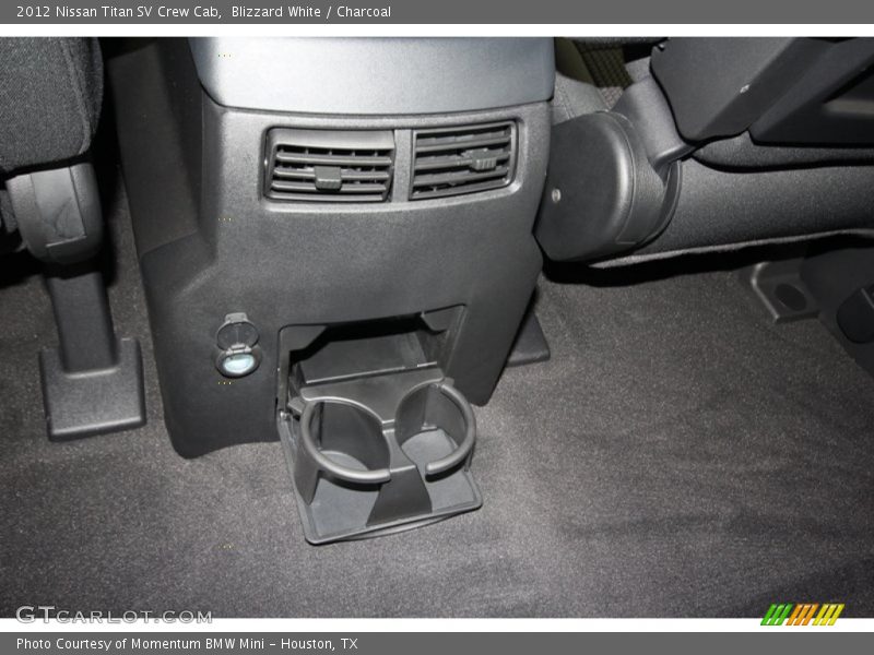 Blizzard White / Charcoal 2012 Nissan Titan SV Crew Cab