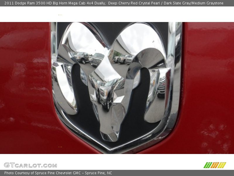 Deep Cherry Red Crystal Pearl / Dark Slate Gray/Medium Graystone 2011 Dodge Ram 3500 HD Big Horn Mega Cab 4x4 Dually