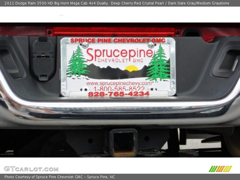 Deep Cherry Red Crystal Pearl / Dark Slate Gray/Medium Graystone 2011 Dodge Ram 3500 HD Big Horn Mega Cab 4x4 Dually