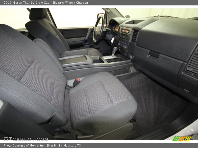 Blizzard White / Charcoal 2012 Nissan Titan SV Crew Cab