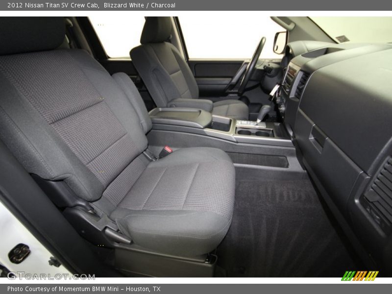 Blizzard White / Charcoal 2012 Nissan Titan SV Crew Cab