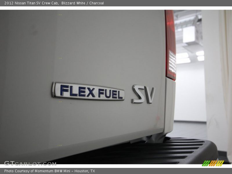 Blizzard White / Charcoal 2012 Nissan Titan SV Crew Cab