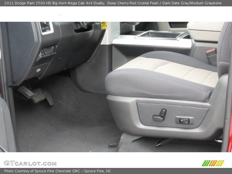Deep Cherry Red Crystal Pearl / Dark Slate Gray/Medium Graystone 2011 Dodge Ram 3500 HD Big Horn Mega Cab 4x4 Dually