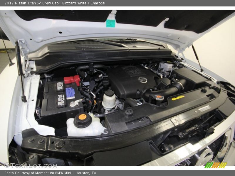 Blizzard White / Charcoal 2012 Nissan Titan SV Crew Cab