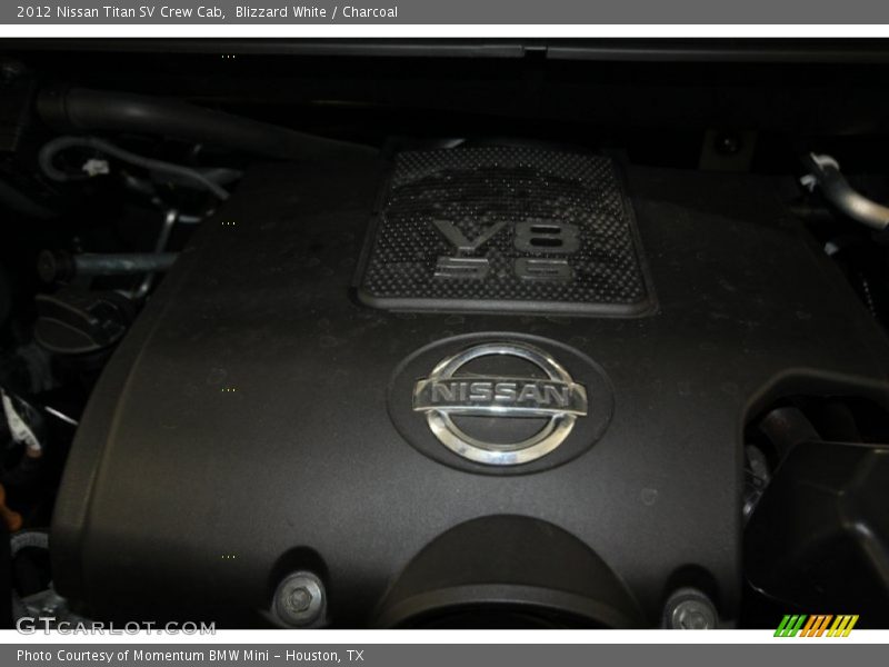 Blizzard White / Charcoal 2012 Nissan Titan SV Crew Cab