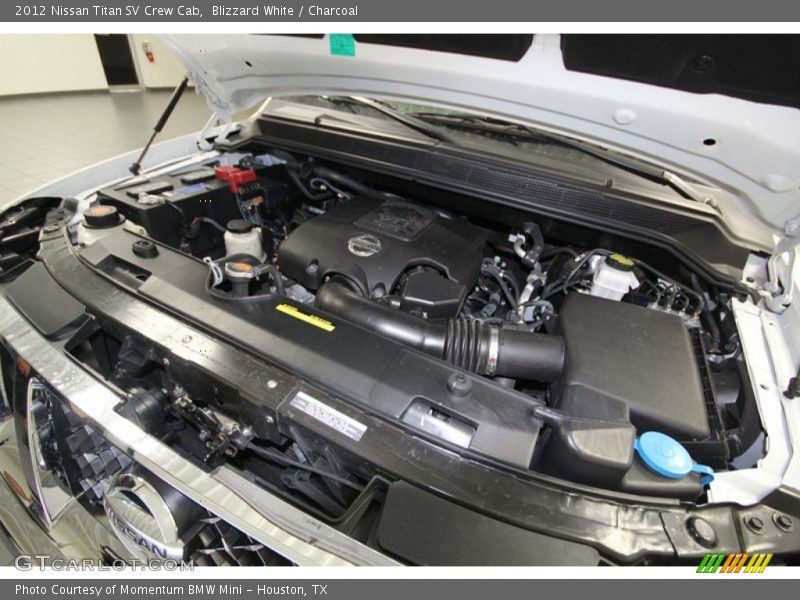 Blizzard White / Charcoal 2012 Nissan Titan SV Crew Cab