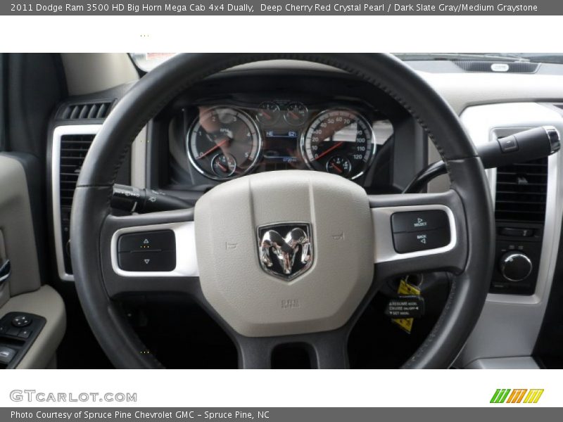 Deep Cherry Red Crystal Pearl / Dark Slate Gray/Medium Graystone 2011 Dodge Ram 3500 HD Big Horn Mega Cab 4x4 Dually
