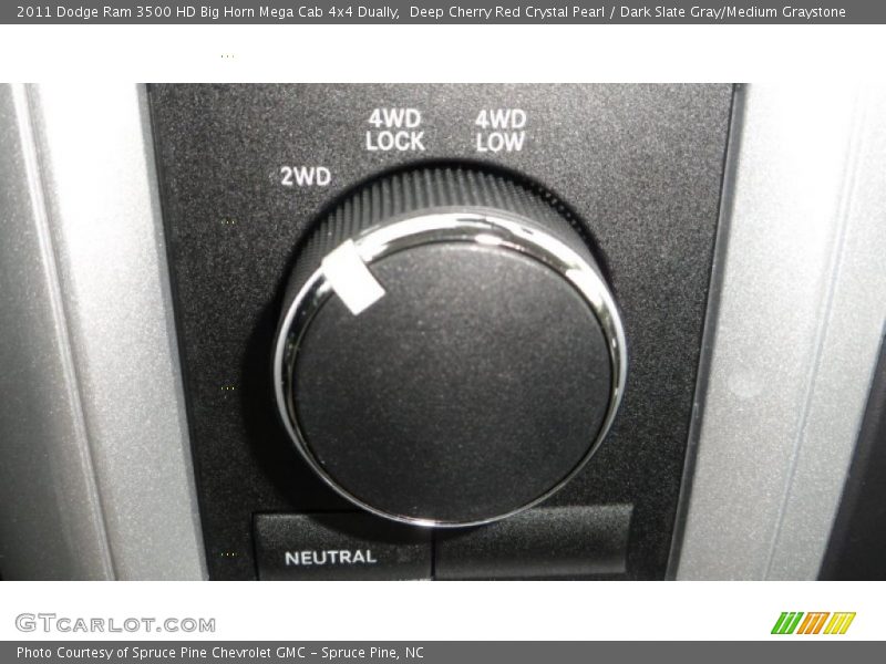 Controls of 2011 Ram 3500 HD Big Horn Mega Cab 4x4 Dually