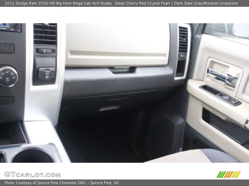 Deep Cherry Red Crystal Pearl / Dark Slate Gray/Medium Graystone 2011 Dodge Ram 3500 HD Big Horn Mega Cab 4x4 Dually