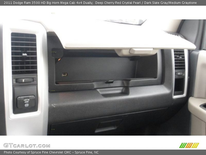 Deep Cherry Red Crystal Pearl / Dark Slate Gray/Medium Graystone 2011 Dodge Ram 3500 HD Big Horn Mega Cab 4x4 Dually
