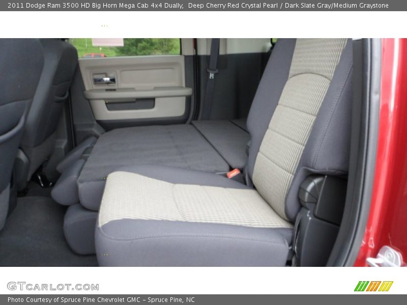 Deep Cherry Red Crystal Pearl / Dark Slate Gray/Medium Graystone 2011 Dodge Ram 3500 HD Big Horn Mega Cab 4x4 Dually