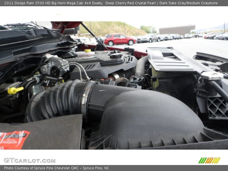 Deep Cherry Red Crystal Pearl / Dark Slate Gray/Medium Graystone 2011 Dodge Ram 3500 HD Big Horn Mega Cab 4x4 Dually