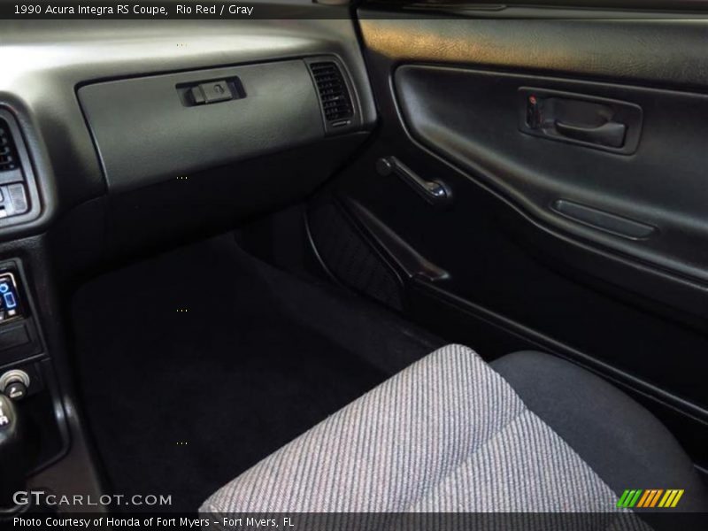 Rio Red / Gray 1990 Acura Integra RS Coupe