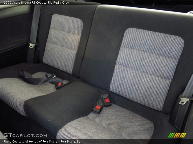 Rear Seat of 1990 Integra RS Coupe