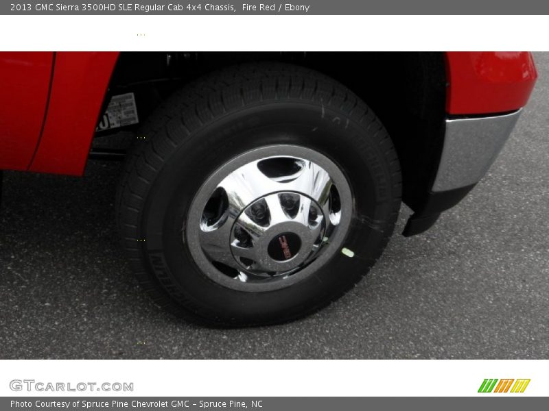 Fire Red / Ebony 2013 GMC Sierra 3500HD SLE Regular Cab 4x4 Chassis