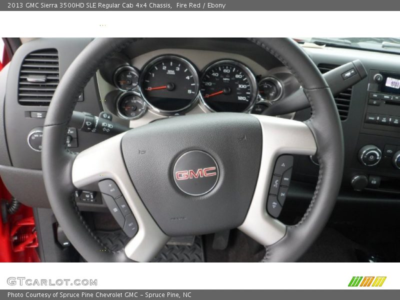 Fire Red / Ebony 2013 GMC Sierra 3500HD SLE Regular Cab 4x4 Chassis