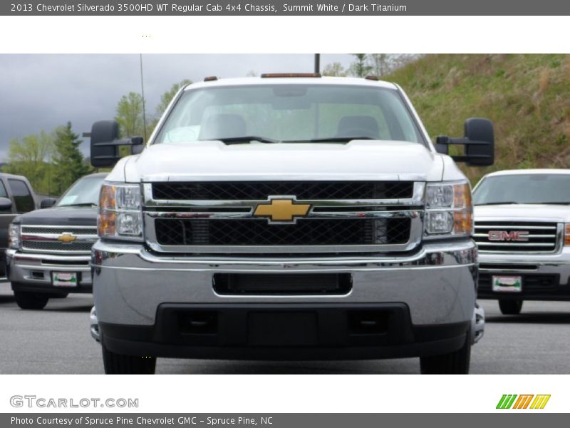 Summit White / Dark Titanium 2013 Chevrolet Silverado 3500HD WT Regular Cab 4x4 Chassis