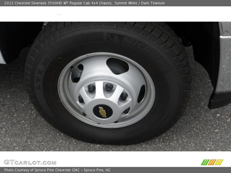 Summit White / Dark Titanium 2013 Chevrolet Silverado 3500HD WT Regular Cab 4x4 Chassis