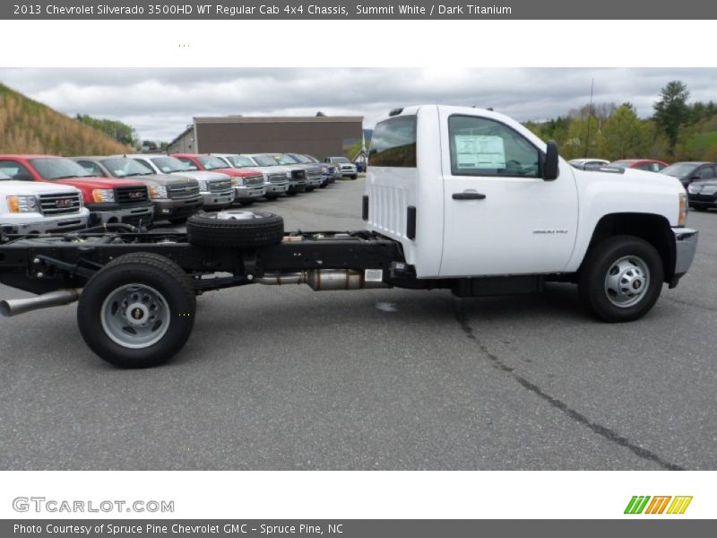 Summit White / Dark Titanium 2013 Chevrolet Silverado 3500HD WT Regular Cab 4x4 Chassis