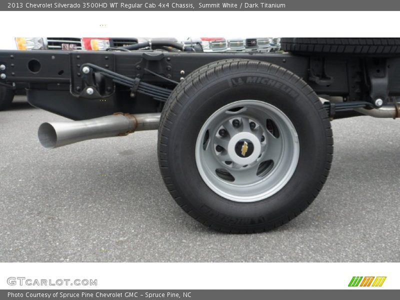 Summit White / Dark Titanium 2013 Chevrolet Silverado 3500HD WT Regular Cab 4x4 Chassis