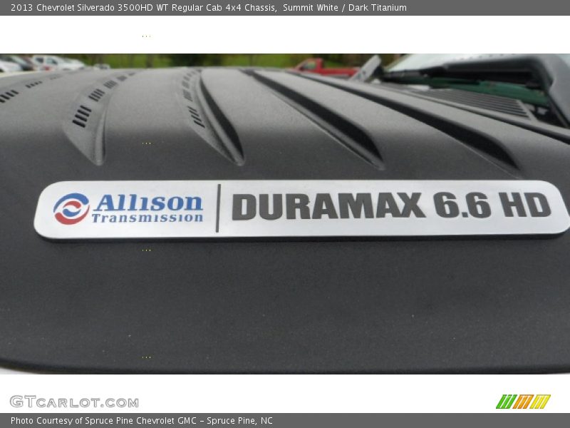 Summit White / Dark Titanium 2013 Chevrolet Silverado 3500HD WT Regular Cab 4x4 Chassis