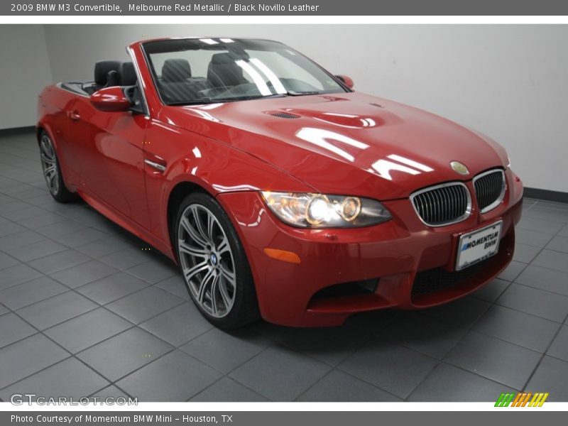 Melbourne Red Metallic / Black Novillo Leather 2009 BMW M3 Convertible
