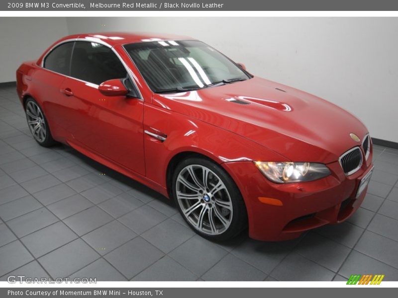 Melbourne Red Metallic / Black Novillo Leather 2009 BMW M3 Convertible