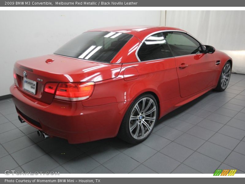 Melbourne Red Metallic / Black Novillo Leather 2009 BMW M3 Convertible