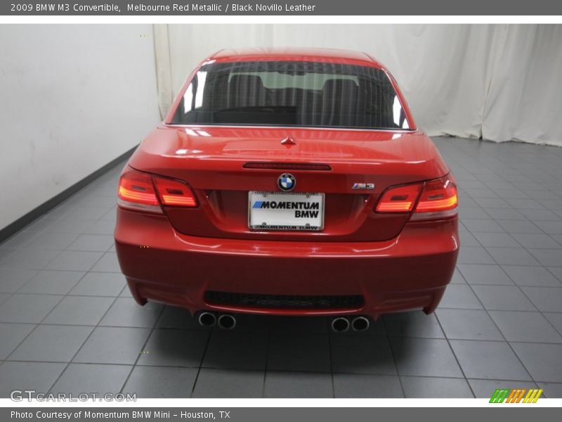 Melbourne Red Metallic / Black Novillo Leather 2009 BMW M3 Convertible