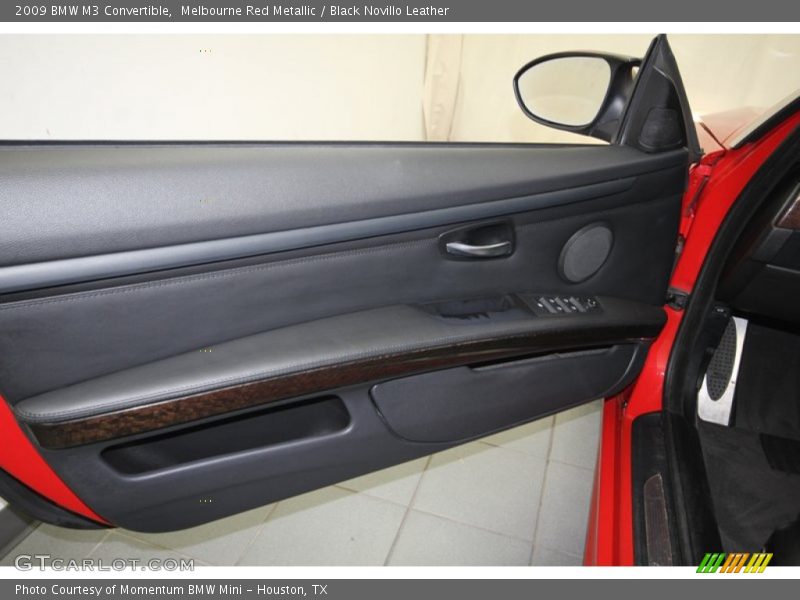 Melbourne Red Metallic / Black Novillo Leather 2009 BMW M3 Convertible
