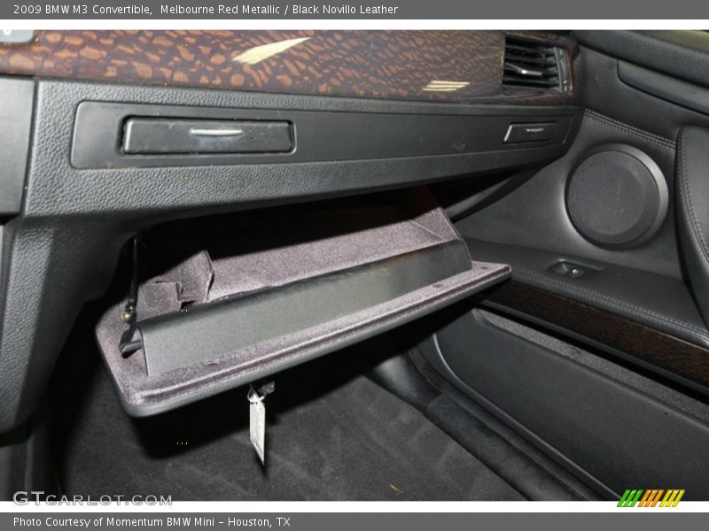 Melbourne Red Metallic / Black Novillo Leather 2009 BMW M3 Convertible