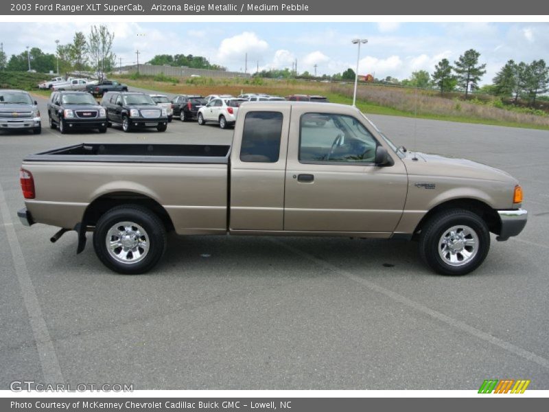 Arizona Beige Metallic / Medium Pebble 2003 Ford Ranger XLT SuperCab