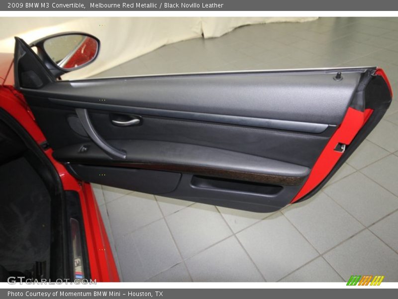 Melbourne Red Metallic / Black Novillo Leather 2009 BMW M3 Convertible