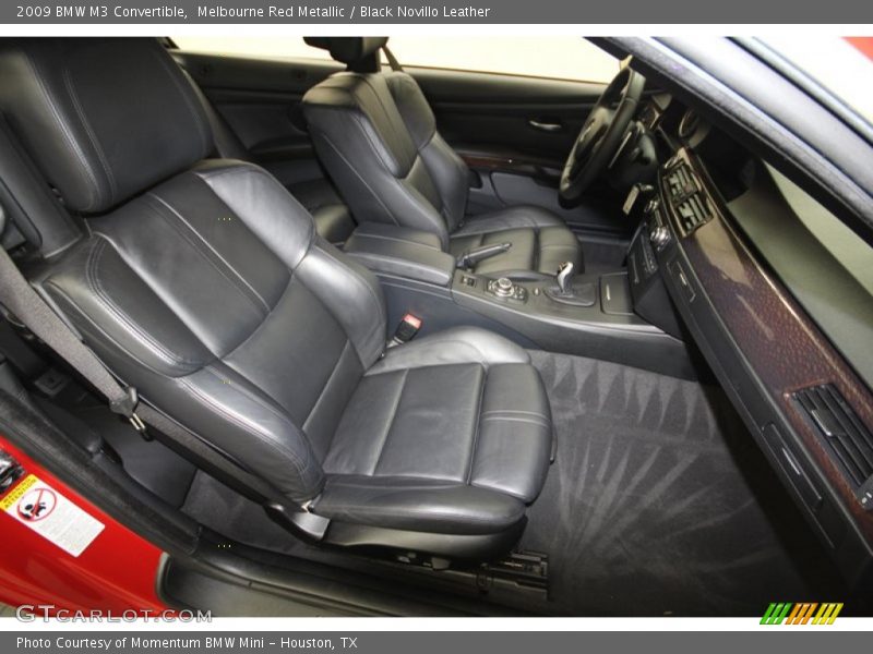 Melbourne Red Metallic / Black Novillo Leather 2009 BMW M3 Convertible