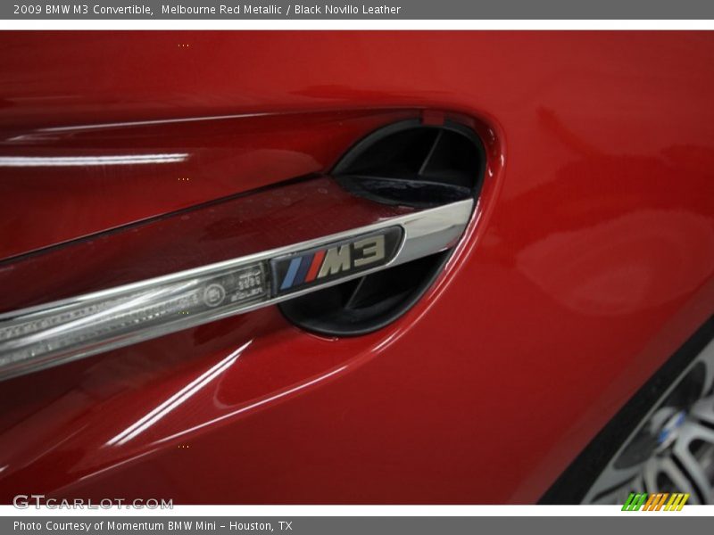 Melbourne Red Metallic / Black Novillo Leather 2009 BMW M3 Convertible