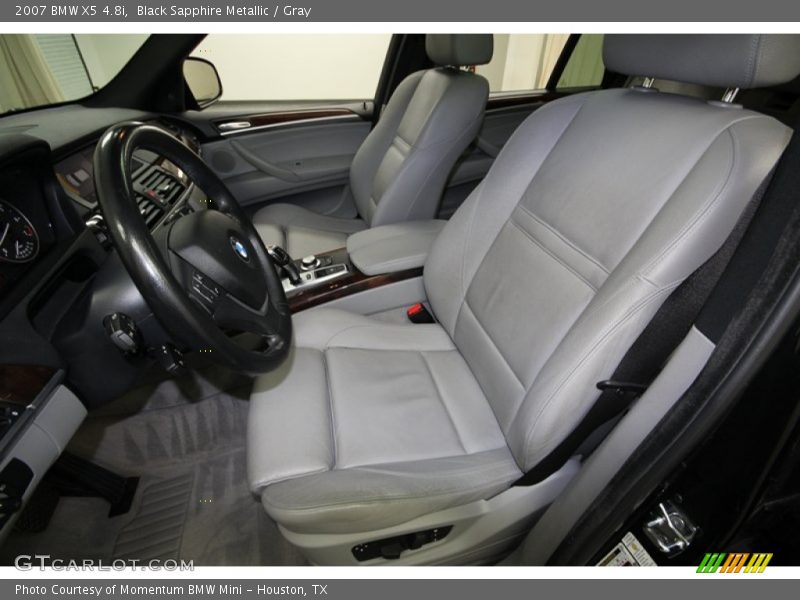 Front Seat of 2007 X5 4.8i