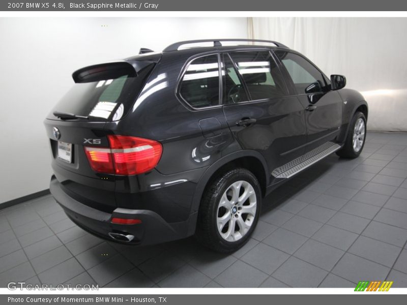 Black Sapphire Metallic / Gray 2007 BMW X5 4.8i