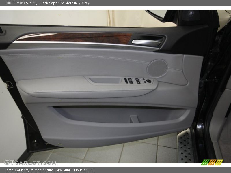 Black Sapphire Metallic / Gray 2007 BMW X5 4.8i