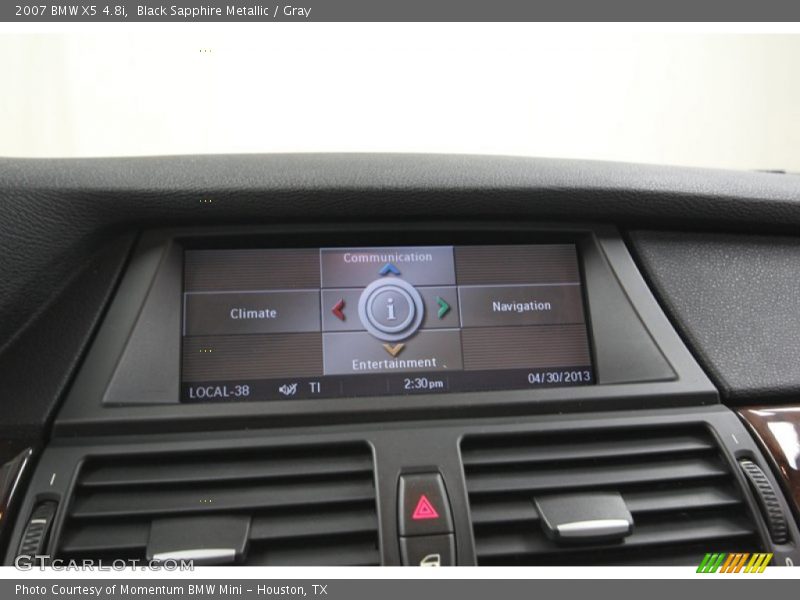 Black Sapphire Metallic / Gray 2007 BMW X5 4.8i