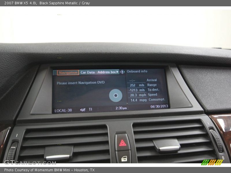 Black Sapphire Metallic / Gray 2007 BMW X5 4.8i