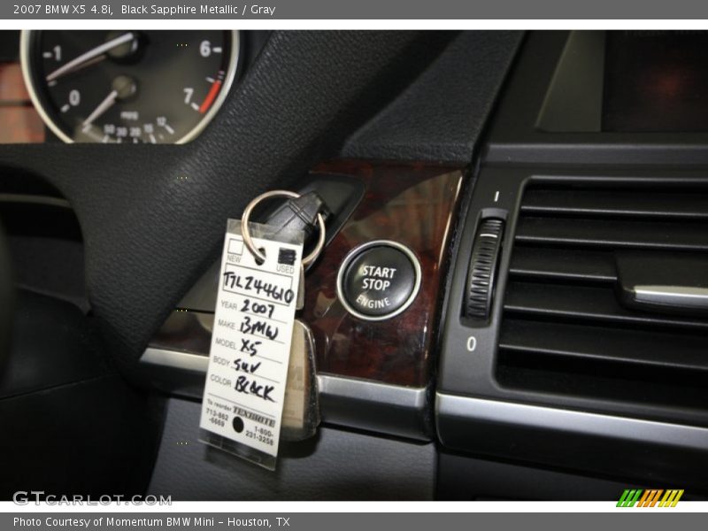 Black Sapphire Metallic / Gray 2007 BMW X5 4.8i