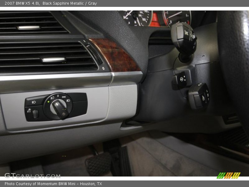 Black Sapphire Metallic / Gray 2007 BMW X5 4.8i