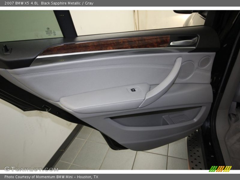 Black Sapphire Metallic / Gray 2007 BMW X5 4.8i