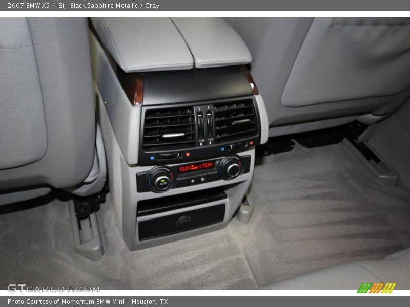 Black Sapphire Metallic / Gray 2007 BMW X5 4.8i