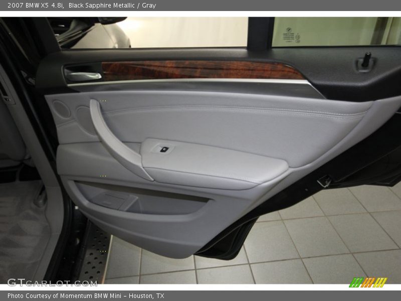 Black Sapphire Metallic / Gray 2007 BMW X5 4.8i