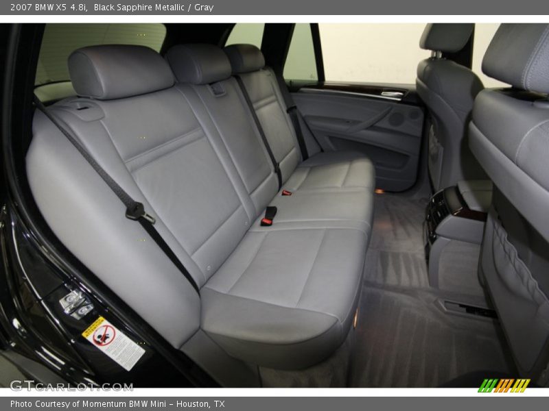 Black Sapphire Metallic / Gray 2007 BMW X5 4.8i