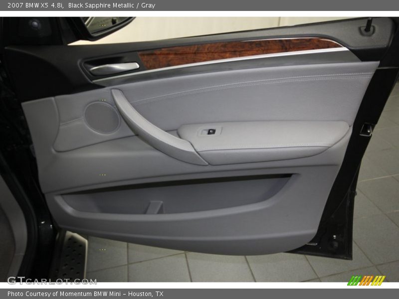 Black Sapphire Metallic / Gray 2007 BMW X5 4.8i