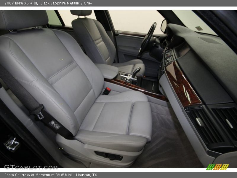 Black Sapphire Metallic / Gray 2007 BMW X5 4.8i