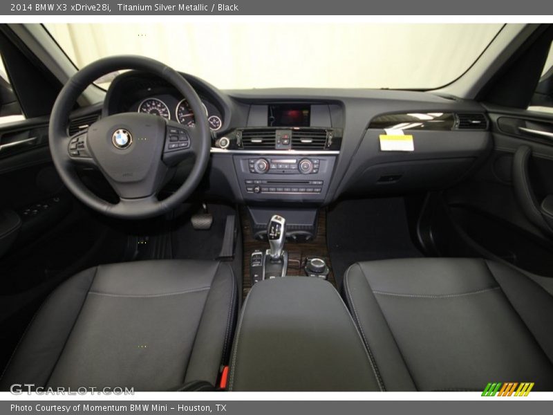 Titanium Silver Metallic / Black 2014 BMW X3 xDrive28i