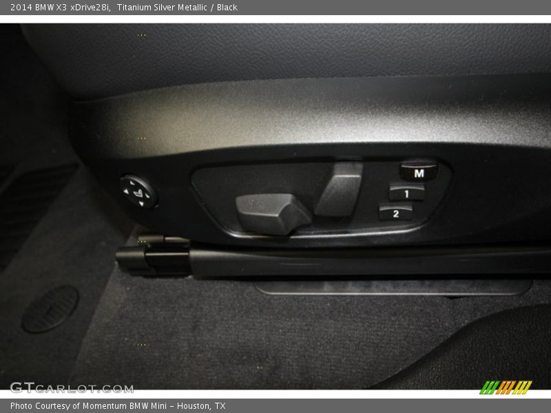 Titanium Silver Metallic / Black 2014 BMW X3 xDrive28i